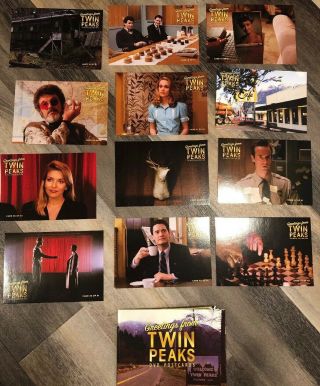 Twin Peaks - Rare Gold Box Dvd Postcards (david Lynch) Set Of 12