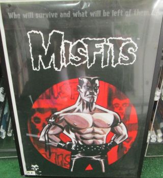 Misfits Anniversary Vintage Heavy Metal Rare 2001 Poster Rock