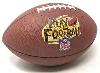 Vintage Nerf Turbo Football “play Football” Brown Nfl Foam Ball Rare