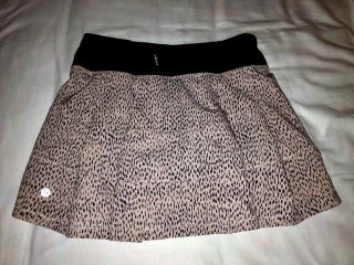 Lululemon Size 4 Dottie Dash Black Skirt Skort Nwt Rare