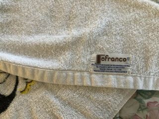 Rare Vintage Franco General Lee Dukes of Hazzard Beach Towel 1980 ' s 2