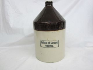 Rare Red Wing One Gallon Jug Advertising Reliance Ink Company Winnipeg Mb.