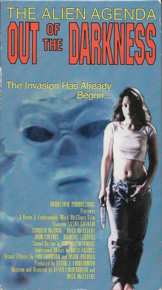 Out Of The Darkness - The Alien Agenda (vhs) Very Rare Oop Horror Sci Fi