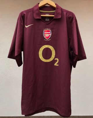 Arsenal London 2005/2006 Home Football Shirt Jersey Camiseta Highbury Nike Rare
