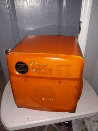 Rare Sharp Carousel 1/2 - Pint Microwave Orange