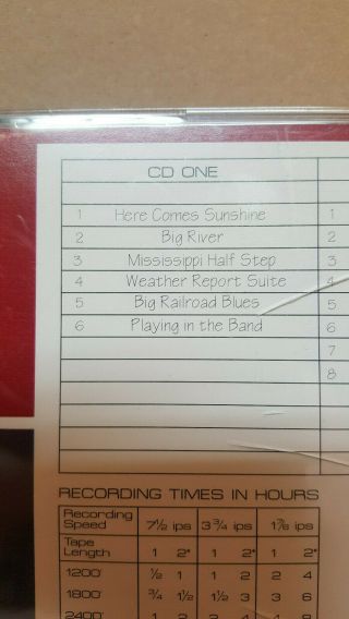 Grateful Dead Dick’s Picks Volume 1 CD Tampa Florida 12/19/73 Rare 2x Disc 4