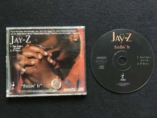 Jay - Z Promo Cd Single Feelin It 1996 Lyrics Roc - A - Fella Priority Rare