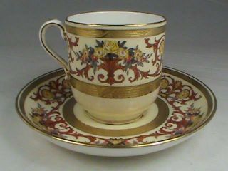Rare Mintons China Cup Saucer Set For Marshall Fields Chicago Gold Encrusted Wow