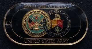 Rare 3 Star General Us Army G - 2 Dep Chief Of Staff Intelligence Challenge Coin