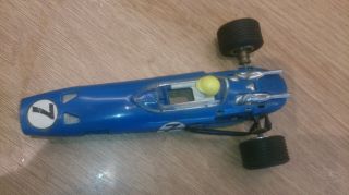 Rare Vintage Scalextric C37 Green Spanish Brm Body And Rear Axle Only