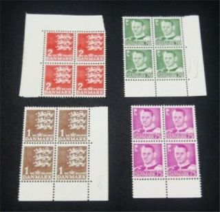 Nystamps Denmark Stamp Og Nh Blocks Rare