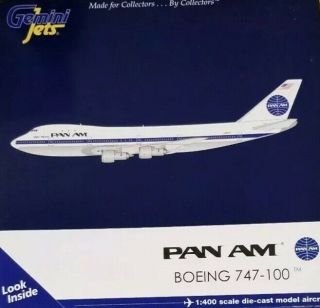 Gemini Jets 1:400 Pan Am 747 - 100 Clipper Mermaid N652pa Rare