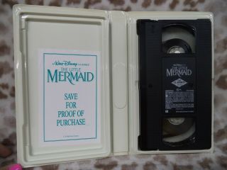 The Little Mermaid VHS Disney Vintage BLACK DIAMOND CLASSICS BANNED COVER RARE 4