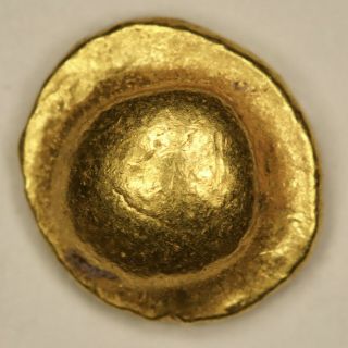 Cheras Of Kerala: Chera Kingdom,  Gold Double Fanam (0.  76g) 1310 - 1380,  Rare M - 808