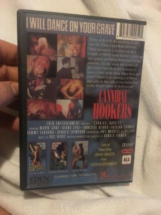 I Will Dance On Your Grave: Cannibal Hookers (DVD,  2000) - Very Rare OOP Horror 2