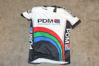 Pdm Chrome Tapes Cycling Short Sleeve Size 5 Made In Italy Rare Jersey