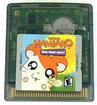(g668) Rare & Authentic Vintage Nintendo Game Boy Color Gbc Hamtaro Ham - Hamsunite