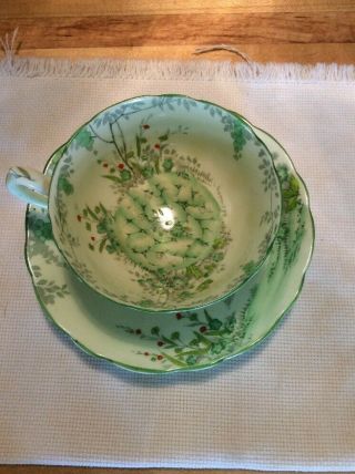 Unique Hand Painted Paragon England Teacup And Saucer Rare