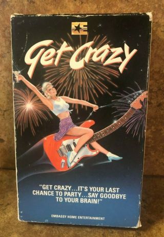 Get Crazy (beta) Rare Cult Comedy Embassy Video Betamax