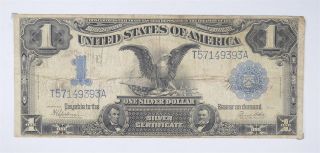 Rare 1899 Black Eagle $1.  00 Large Size Us Silver Certificate - Iconic Note 996