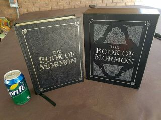 Rare 2001 Leather Family Heirloom Book Of Mormon Gold Gilded Cover And Pages Mib