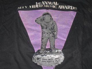 Mtv / Music Television 1984 Video Music Awards T - Shirt Vma Rare