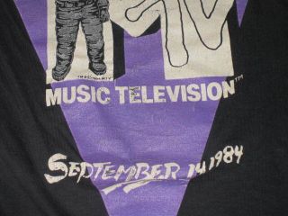 MTV / Music Television 1984 Video Music Awards T - Shirt VMA RARE 4
