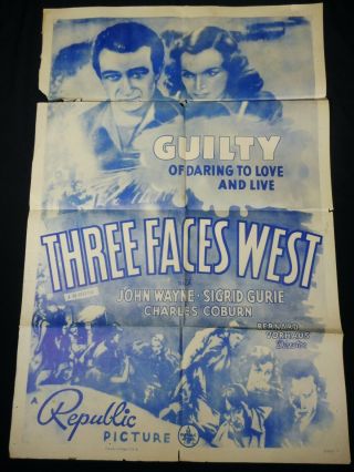 Three Faces West R - 1940 