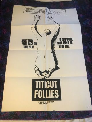 Titicut follies Poster Very rare 3