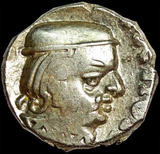 Ancient - Western Kshatrapas - Bhartrdaman - Silver Drachm (282 - 295 Ce) Rare Rm31