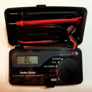 Radio Shack 22 - 179 RARE Pocket Size Auto - Ranging LCD Digital Multimeter 3