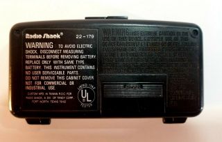 Radio Shack 22 - 179 RARE Pocket Size Auto - Ranging LCD Digital Multimeter 5