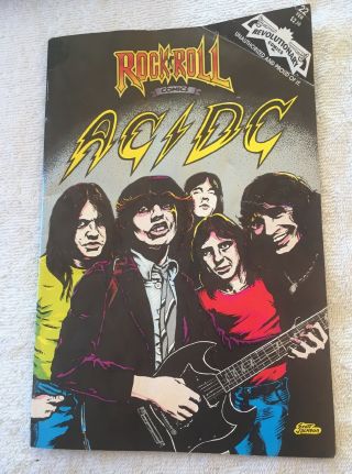 1990 Revolutionary Comics Rock And Roll Comic Book 22 Ac Dc Rare Collectible