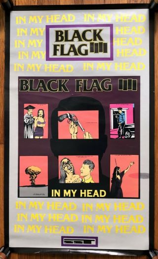 Black Flag In My Head Ultra Rare Promo Poster Sst 1985