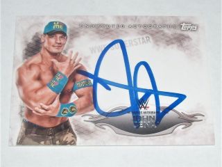 2015 John Cena Topps Wwe Undisputed Authentic On - Card Autograph Auto Rare Sp