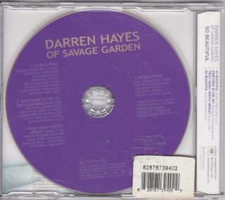 DARREN HAYES SO RARE OOP CD SINGLE FROM 2005 SAVAGE GARDEN 2