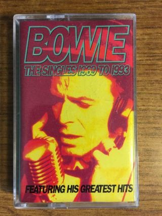 David Bowie The Singles 1969 To 93 Rare Cassette Tape Late Nite Bargain