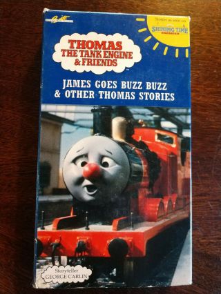 Rare Vintage Thomas Train Tank Engine Friends James Goes Buzz Buzz Vhs Video