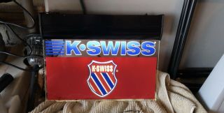 Vintage K - Swiss Rare Neon Sign (16.  25” X 12.  75”)