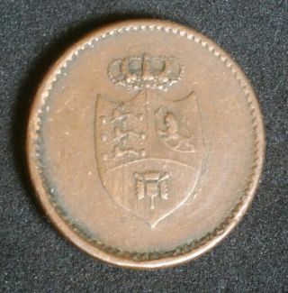 Denmark 6 Skilling 1813 Rare Km Tn1 Trade Coinage Nr Over 200 Years