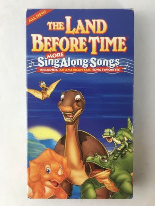 The Land Before Time More Sing - Along Songs Rare Vhs 1999 Oop An American Tail