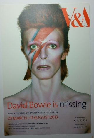 Very Rare David Bowie V&a Poster (38 Cm X 25 Cm Approx 