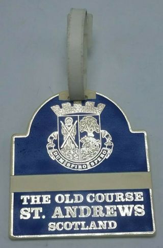 Vintage Rare St.  Andrews Old Course Golf Bag Tag - Fife,  Scotland
