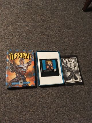 Turrigan For Sega Genesis (1991) Rare Complete With Game,  Box,  Instructions