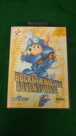 Sega Genesis Rocket Knight Adventures Game Complete Rare