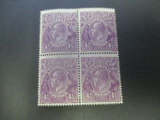 Nsw Stamps: Smw Perf 14 Block Of 4 - Rare (e97)