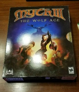 Rare Vintage - Myth Iii: The Wolf Age - Pc Big Box Collectors Video Game