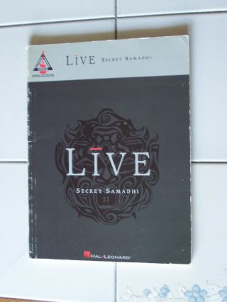 Live Secret Samadhi Guitar Tab Rock Music Song Book Hal Leonard Pub 1997 Op Rare
