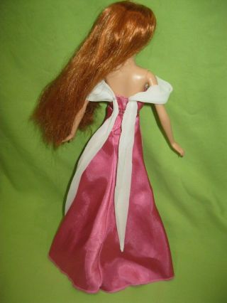RARE Mattel DISNEY Amy Adams ENCHANTED Princess Giselle DOLL in DRESS Red Hair 3