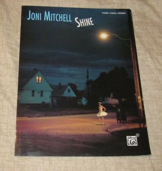 Joni Mitchell Rare 2007 Renewed Shine Music Song Book Piano/vocal